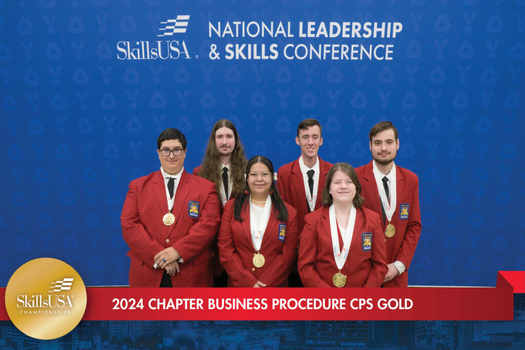 CV Tech's Chapter Business gold medal team.