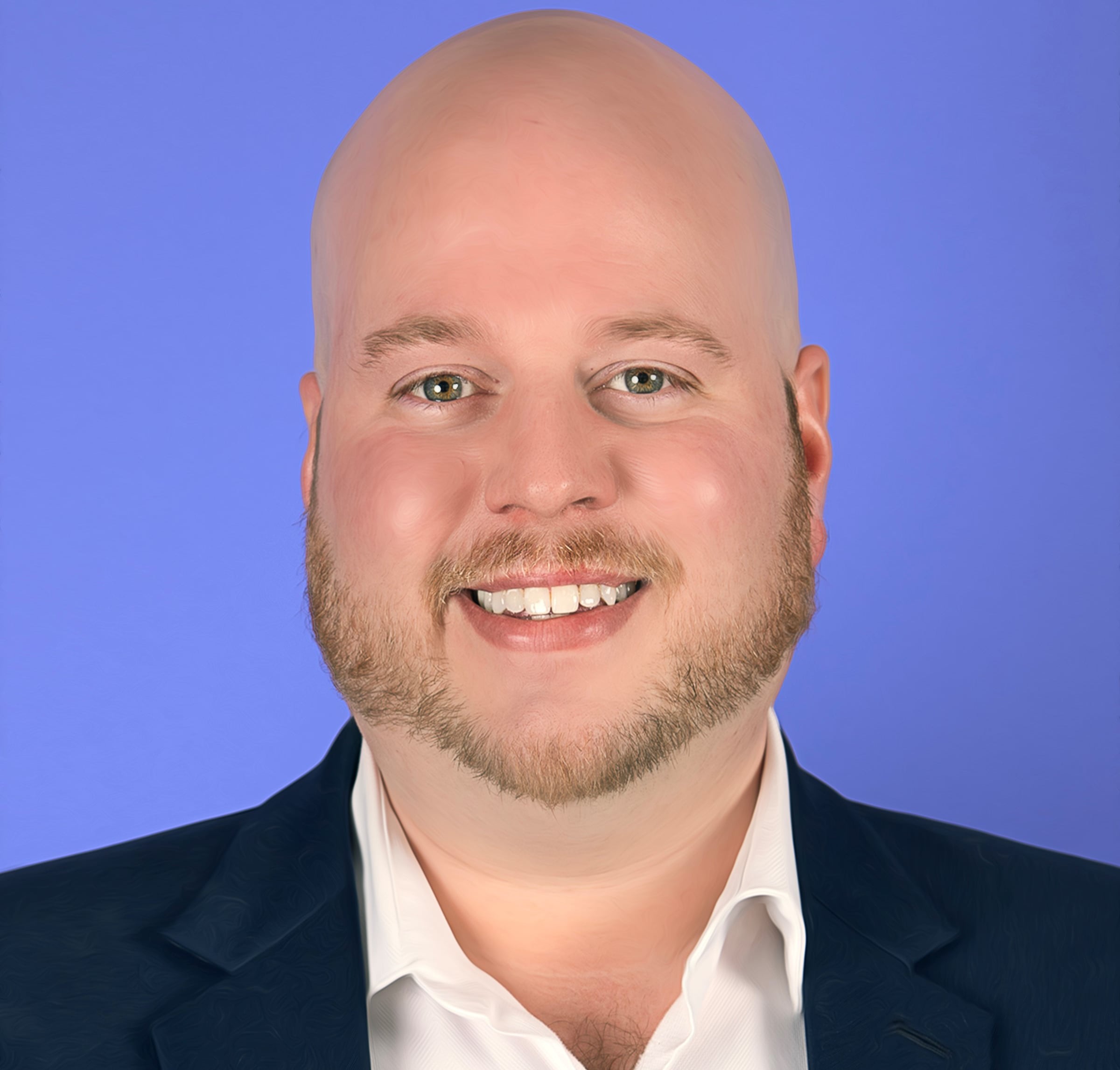 Kyle Clifton is shown in a suit coat and white shirt. The former CV Tech student has become successful in the marketing profession at a Tulsa-area bank.Kyle Clifton utilized the education he received at CV Tech to map out a career in marketing. He is currently Vice President of Marketing and Communications at Oklahoma-based Patrons Bank in the Tulsa area. 